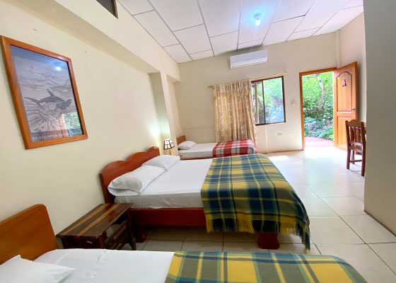 Habitación doble hotel vista al mar Galápagos